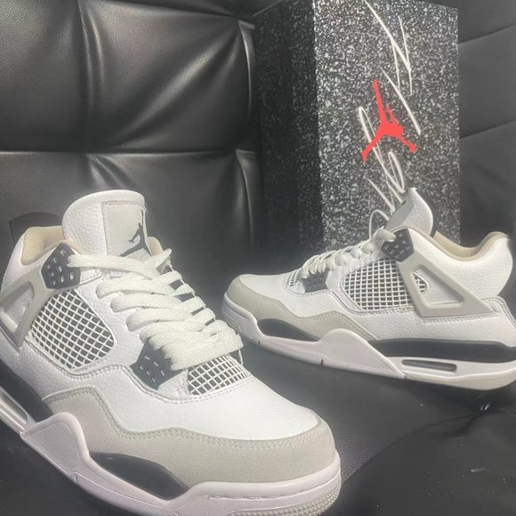 ?Air Jordan 4 Classic little white cement color scheme，Men shoes.? main image 5